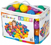 комплект шариков для игровых центров intex 8 см/100шт 49600