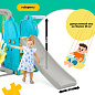 Детская горка Happy Box JM-751E Elephant с горкой, качелями и баскетбольным кольцом