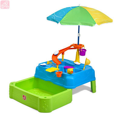 детский столик step2 водопад-2 для игр с водой 414599
