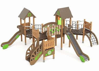 игровой комплекс н24.07211 для детей 4-6 лет для уличной площадки