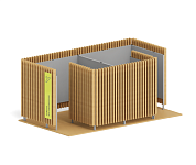 кабинка для переодевания пм-33 для зон отдыха