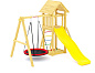 Детская деревянная площадка Савушка Мастер 7 качелями гнездо без покрытия