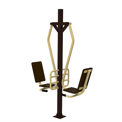 уличный тренажер sport-fora жим ногами yt47 сдвоенный для спортивной площадки