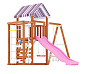 Детская деревянная площадка Савушка TooSun 8 розовая для дачи