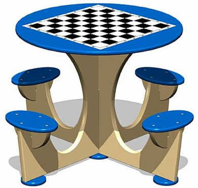 детский стол шахматный уличный м4 сп234