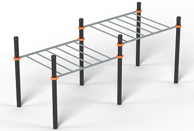 Рукоход Romana 501.88.02 двухуровневый для уличной площадки