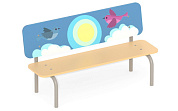 детская скамейка romana птички 302.09.00 для игровой площадки