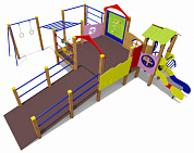 игровой комплекс 0107001 для детей с ограниченными возможностями для уличной площадки