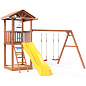 Детская деревянная площадка Можга Спортивный городок 1 СГ1-Р912 с качелями крыша дерево