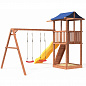 Детская деревянная площадка Можга 4 СГ4-Р912-тент с качелями крыша тент 