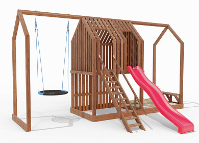детская площадка максон сканди сказка 3 деревянная для дачи