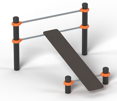 Скамья Romana 501.33.01 наклонная для спортивной площадки