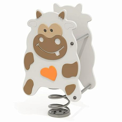 качалка на пружине корова н24.04204 для детской площадки