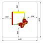 Песочница Бабочка ПС-47 М с навесом для детской площадки