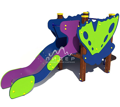 горка бабочка 08102.21 h=650 для детской площадки