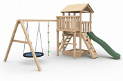 детский деревянный комплекс russsport антошка с гнездом без покрытия