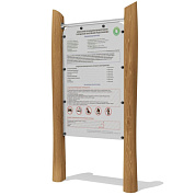 информационный стенд эко 361002 для уличной площадки