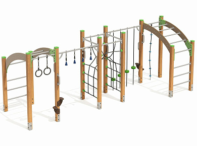 спортивный комплекс h24.09311 для детской спортивной площадки