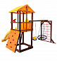 Детский игровой комплекс Perfetto sport Pitigliano-11 + качели-гнездо Паутина 100