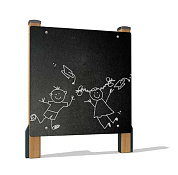 игровой макет стенка для рисования вст 5631 для детской площадки