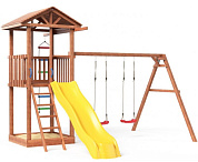 детская деревянная площадка можга спортивный городок 1 сг1-р912 с качелями крыша дерево
