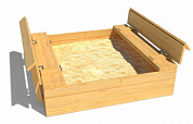 детская деревянная песочница forestkids sandbox 2 simple без покрытия