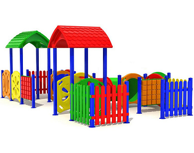 игровой комплекс дворик 4 для детской площадки