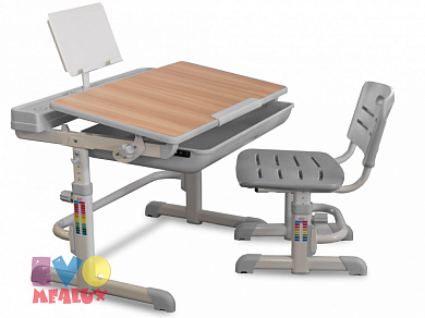комплект мебели столик + стульчик mealux evo-04 столешница клен