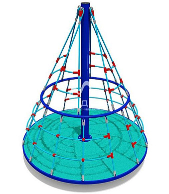 карусель с полом из резиновой крошки 04412 для детской площадки