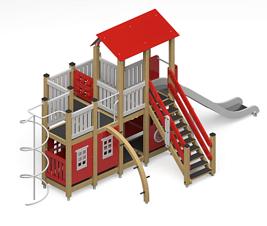 игровой комплекс ферма икl-07 для детской площадки