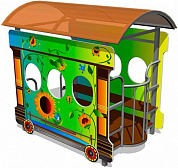 игровой макет вагон-подсолнух им074 для детских площадок