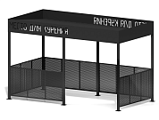 павильон для курения пм-85 для парков и зон отдыха