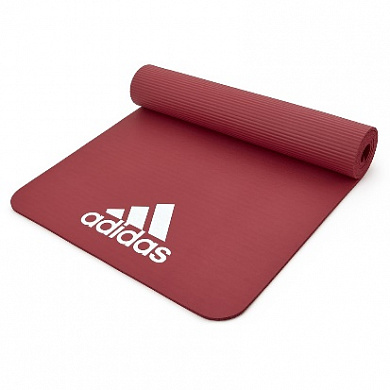 тренировочный коврик красный adidas 7 мм