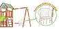 Детская деревянная площадка Савушка TooSun 8 салатовый для дачи