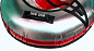 Надувные санки-тюбинг RT Neo со светодиодами красный 105 см