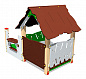 Детский игровой домик Хижина с песочницей ИМ113 для улицы