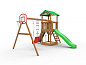 Детский деревянный комплекс RussSport Кузнечик с качелями со спинкой