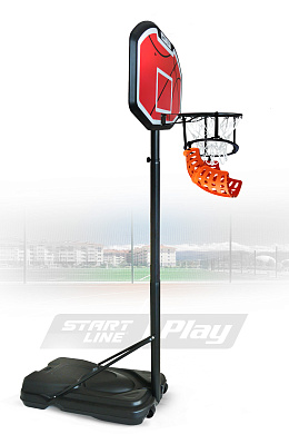 мобильная баскетбольная стойка start line slp standard-019 c возвратным механизмом