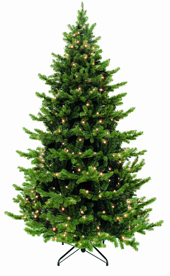 елка искусственная triumph шервуд премиум зеленая + 2584 лампы 73151 500 см