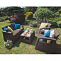 Комплект мебели Keter Corfu II Set коричневый садовый