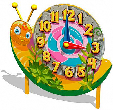 игровая панель часы-улитка им039 для детских площадок