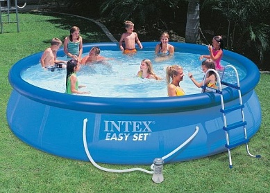 бассейн intex easy set надувной + аксессуары 54914