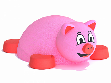 резиновая фигура 3d свинка для детских площадок