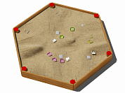 песочница шестигранная 05102 для детской площадки