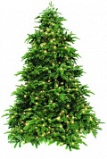 елка искусственная triumph нормандия зеленая + 1144 лампы 73785 305 см