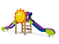 Горка двойная Солнышко 08412.24 для детской площадки