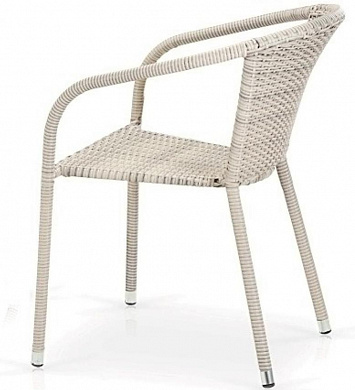 плетеное кресло афина-мебель y137c-w85 latte