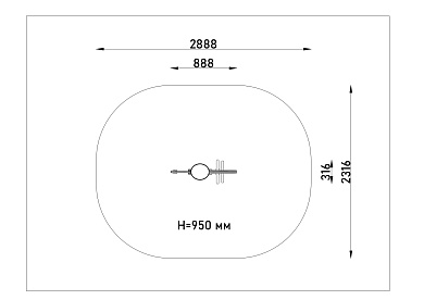 качалка на пружине лошадка н24.04201 для детской площадки