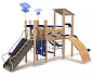 Игровой комплекс Оптимум-Эко ИК.008 для детской площадки