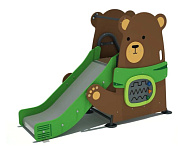 горка мишка от 2 лет для детской площадки